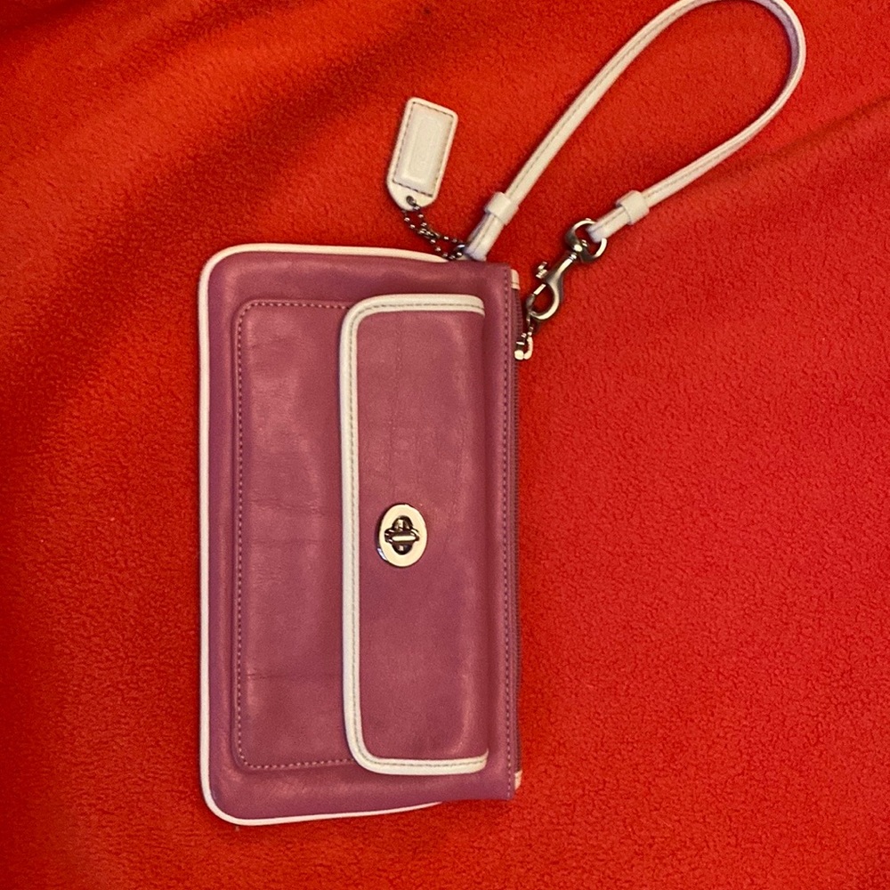 Pink Coach Wristlet